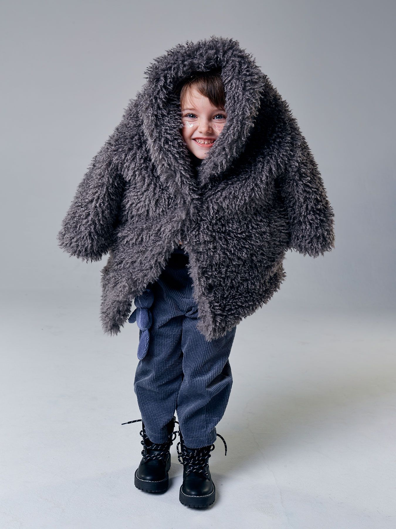 Пальто из искусственного меха Happy Baby