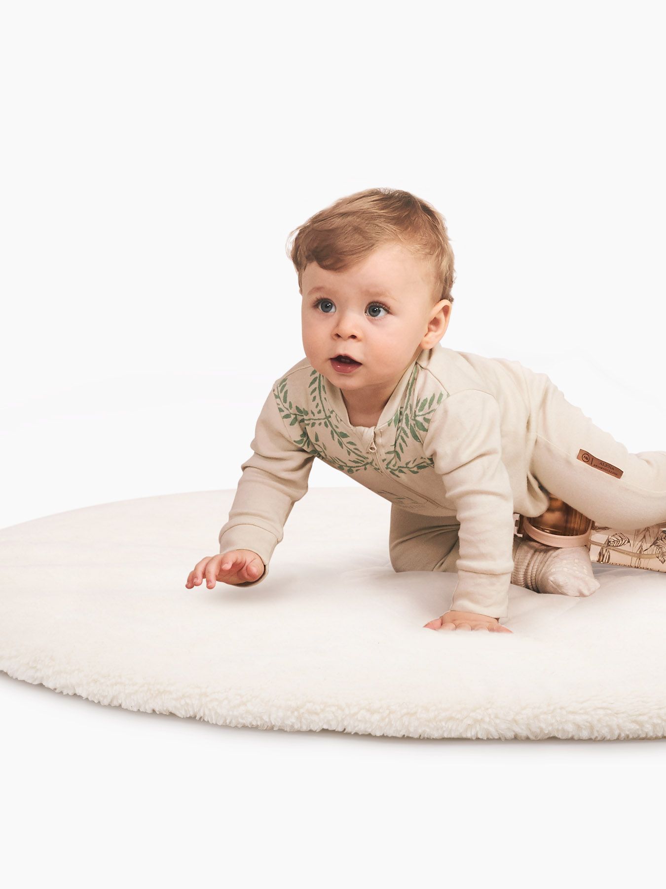Меховой коврик-одеяло 130х130см Happy Baby