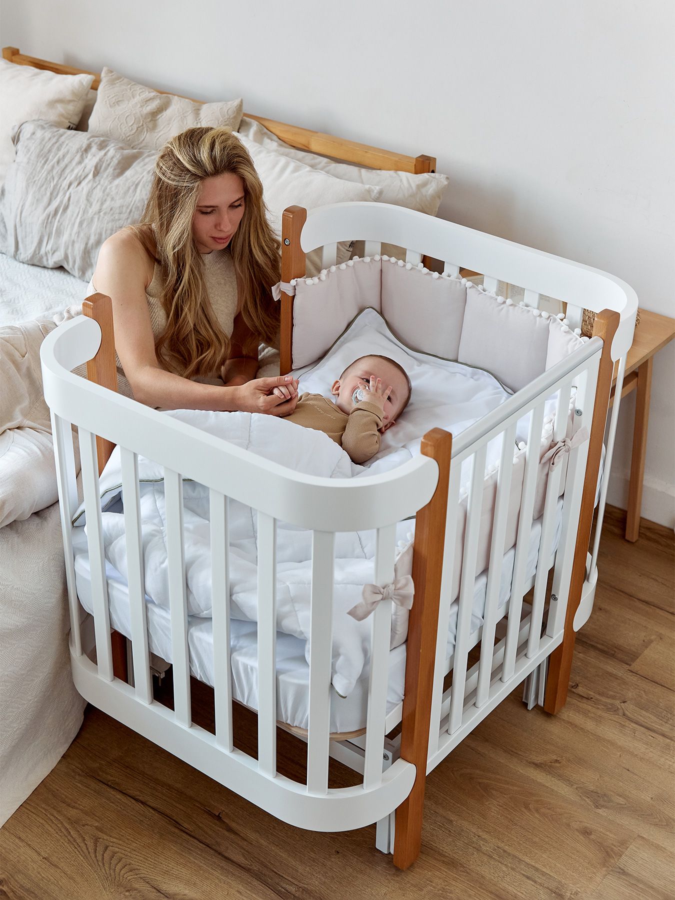 Кроватка-трансформер MOMMY LUX Happy Baby купить по цене 34091руб. в Москве  в официальном интернет-магазине