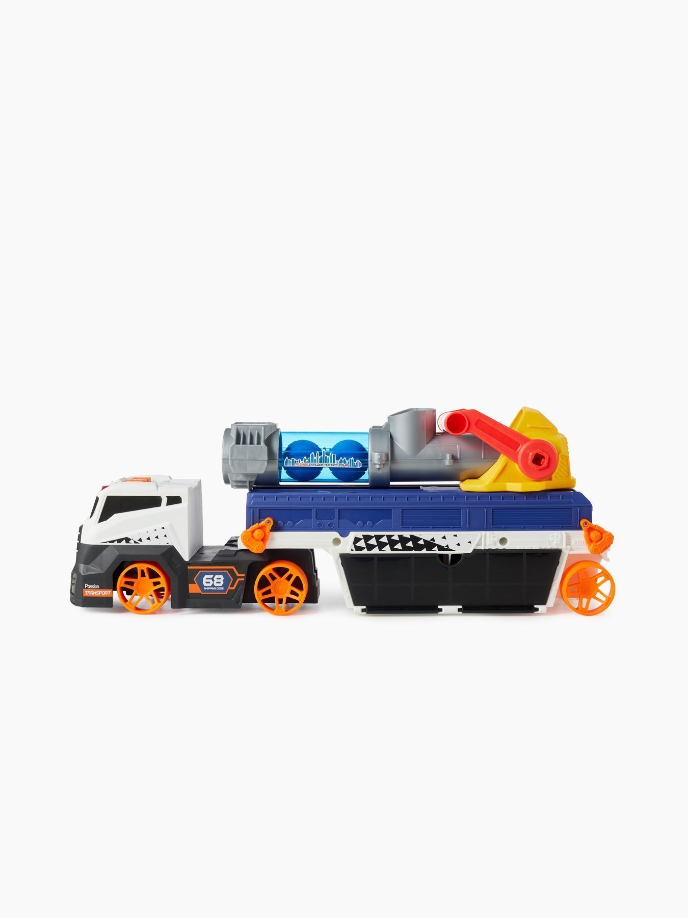 Игрушка грузовик с пушкой и машинками CANNON TRUCK Happy Baby