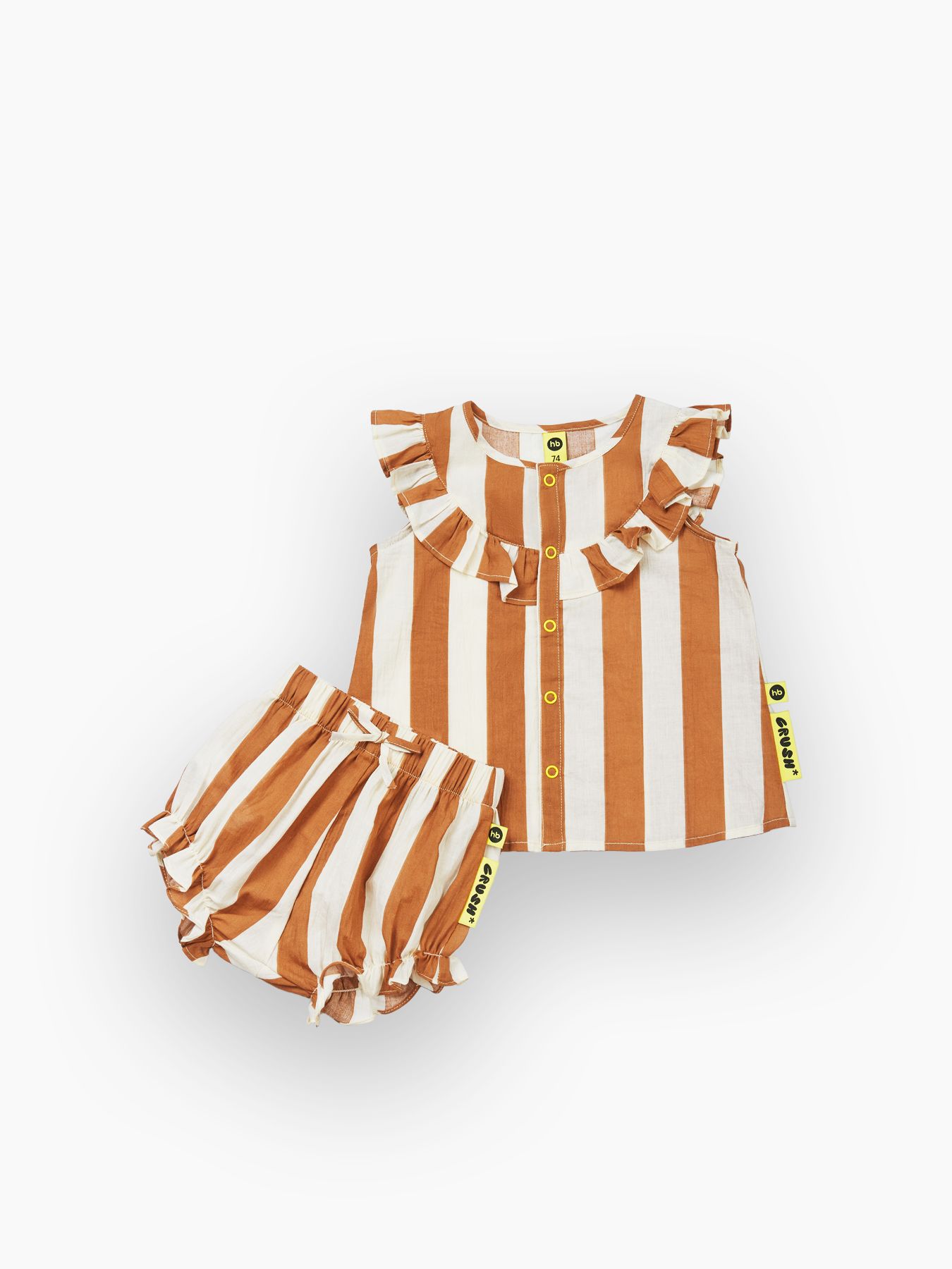 Комплект детский из двух предметов: блузка и короткие шорты