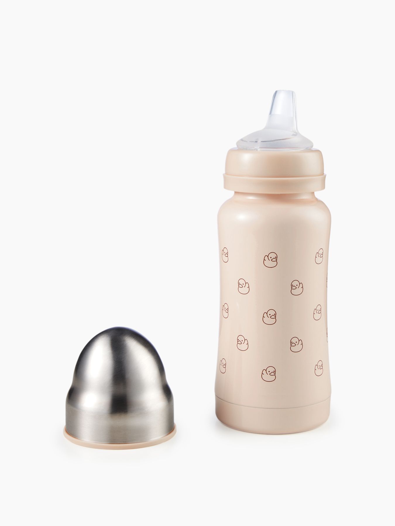 Термобутылочка с силиконовой соской и соской-поильником, 200 мл. Happy Baby