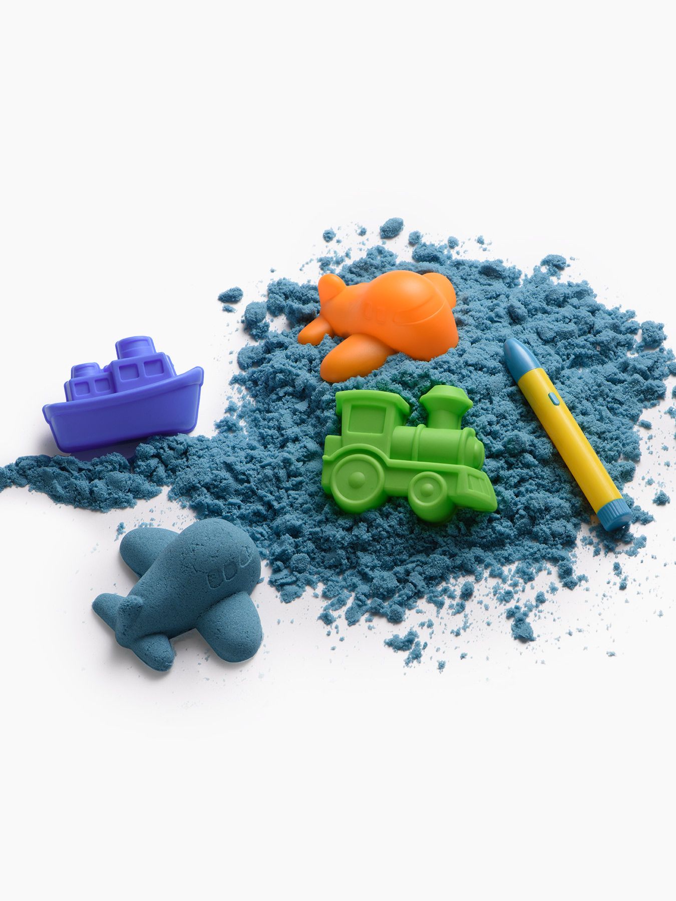 Кинетический песок, голубой, 450г. Happy Baby