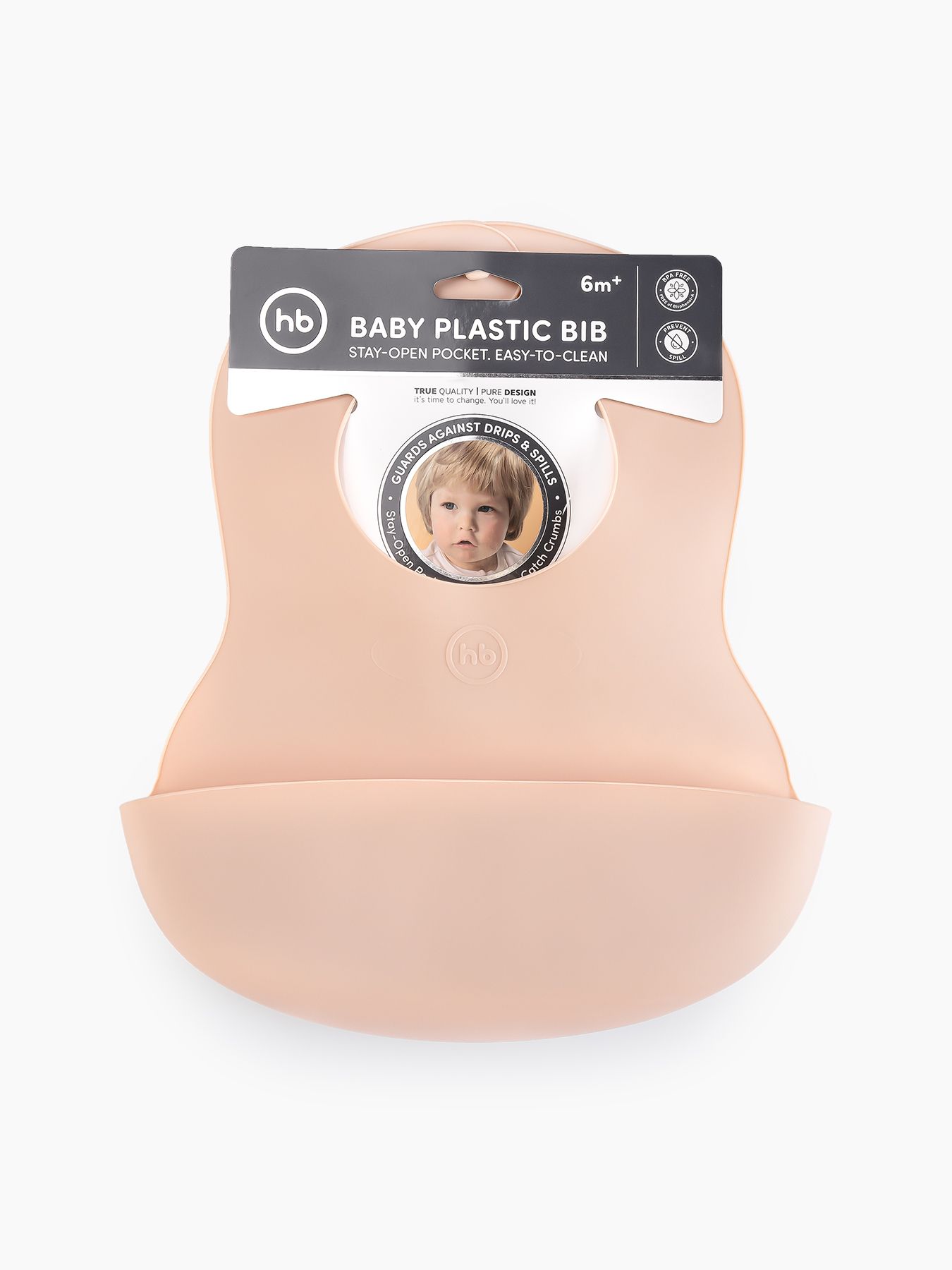 Нагрудный фартук пластиковый Happy Baby
