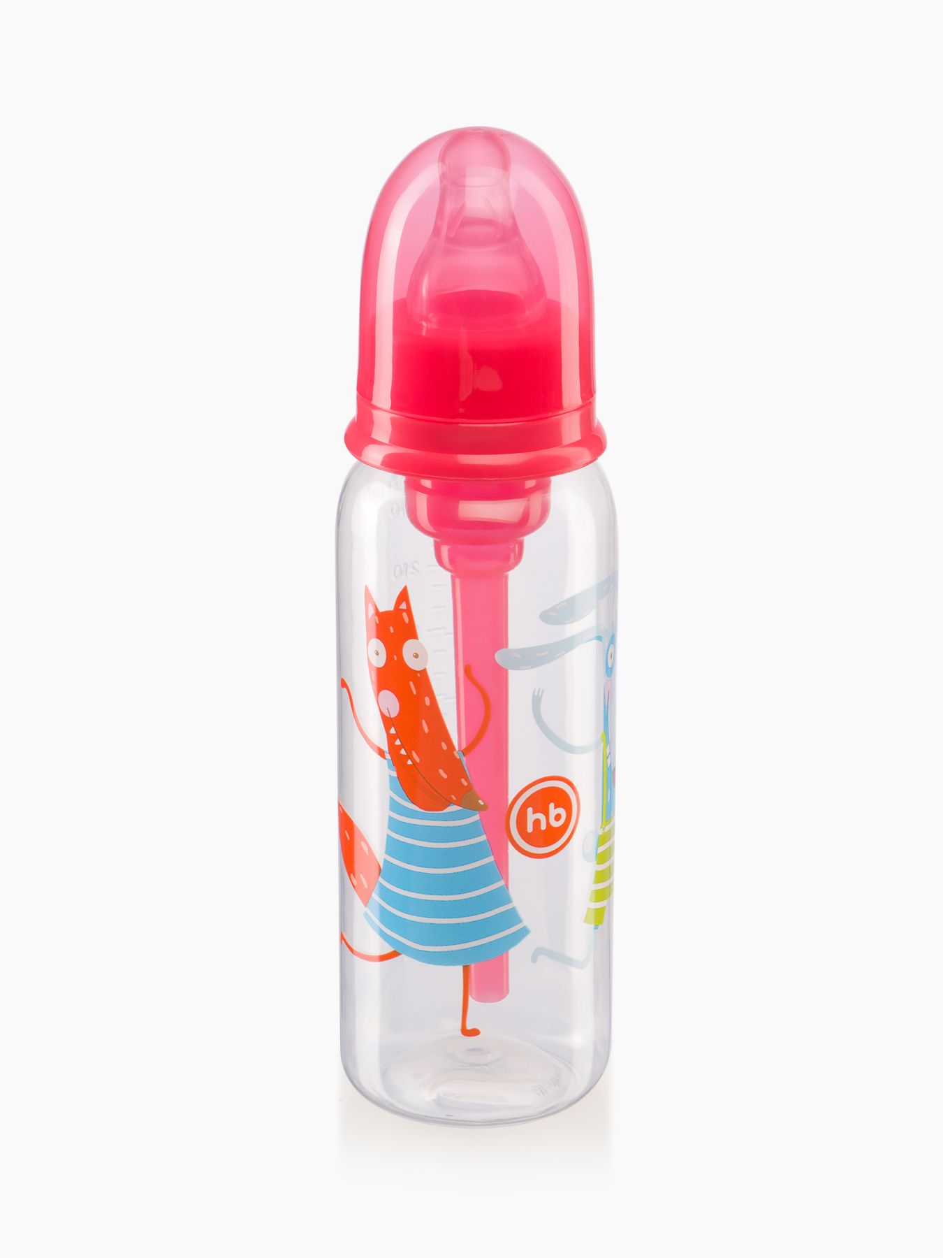 Бутылочка антиколиковая для кормления с силиконовой соской 250 мл. Happy Baby