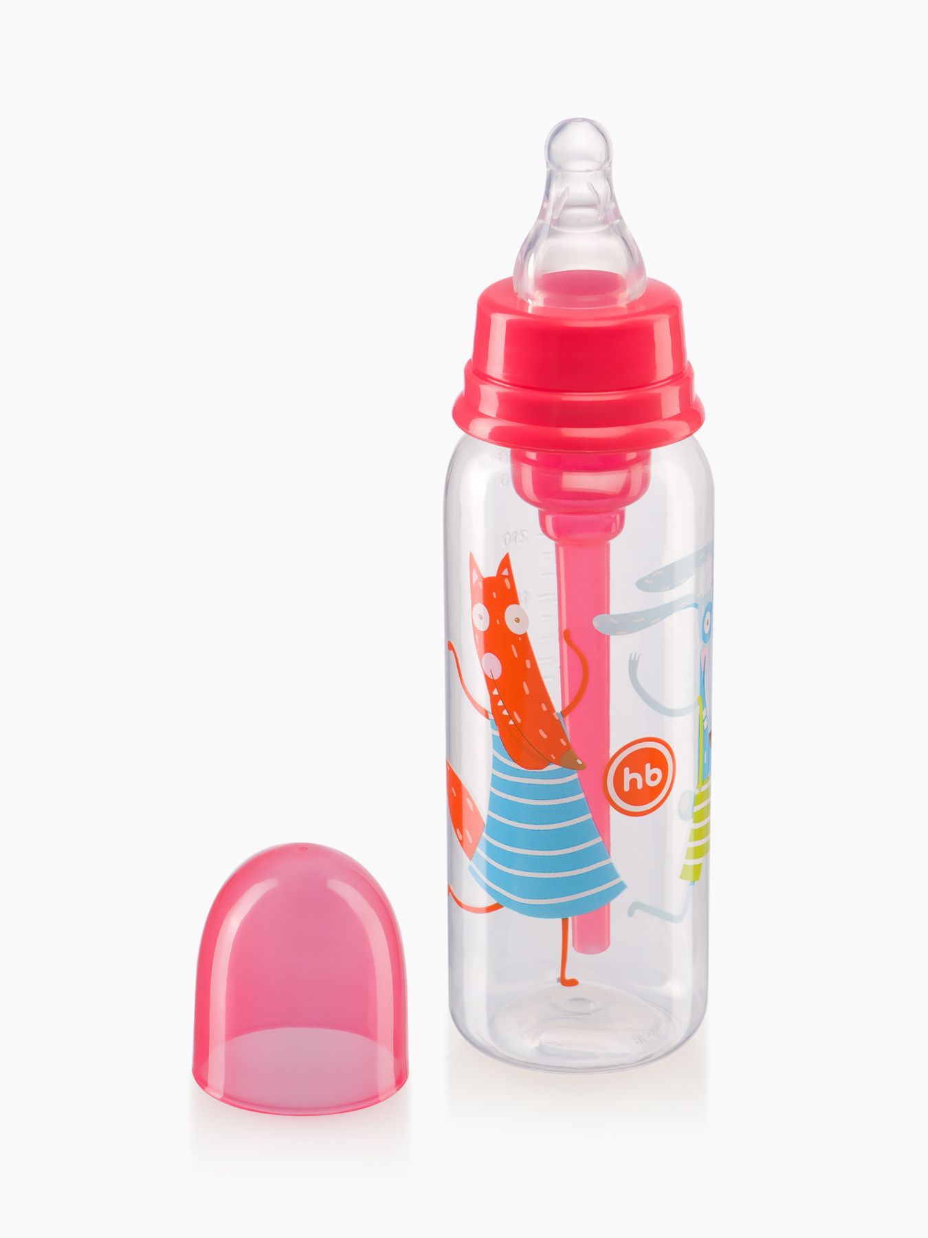 Бутылочка антиколиковая для кормления с силиконовой соской 250 мл. Happy Baby