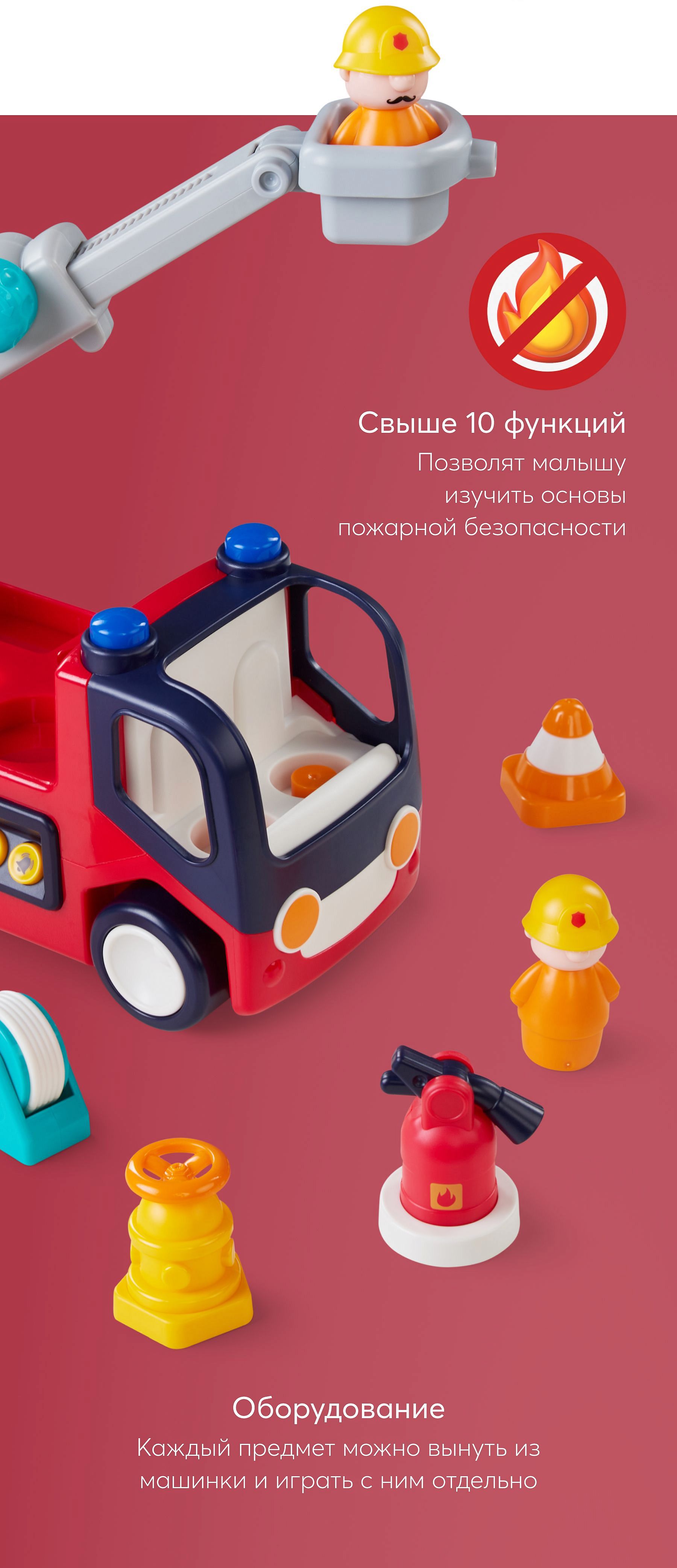 Игрушка пожарная машина FIRE TRUCK купить в Москве по цене 3490руб. в  интернет магазине